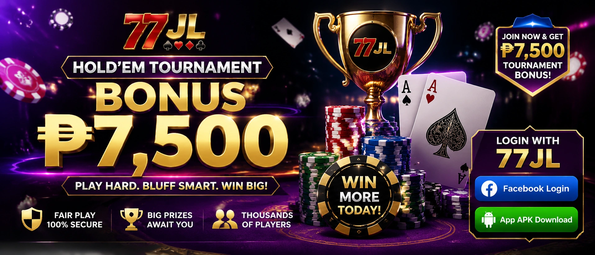 77jl Poker lobby preview